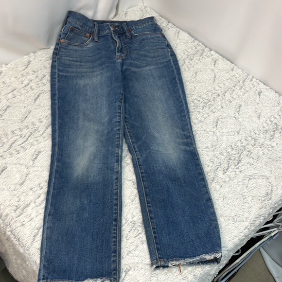 Madewell The Perfect Vintage Crop Blue Jeans waist 26 - Picture 7 of 9
